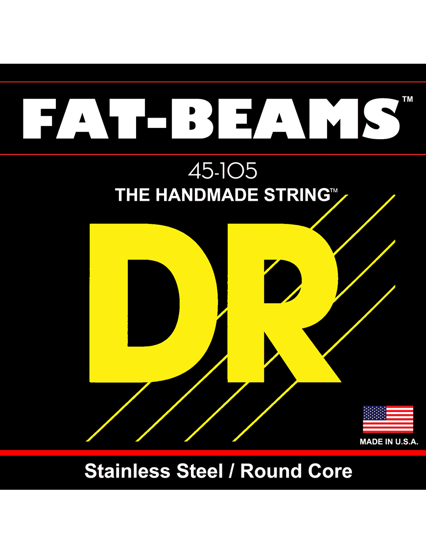 Dr Fb-45 Cuerdas Bajo Eléctrico 4 Cuerdas Fat Beams™ 45-105 Medium