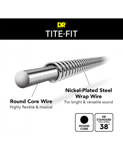 DR TITE-FIT™ 9-42 Cuerdas Guitarra Eléctrica Light