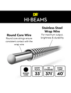 Dr Hi-Beams™ Mlr-45 Cuerda Bajo Eléctrico 4 Cuerdas Mlr-45-100 Medium Light