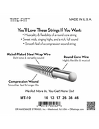 DR TITE-FIT™ 10-46 3Pack Cuerdas Guitarra Eléctrica Medium