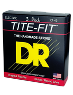 DR TITE-FIT™ 10-46 3Pack Cuerdas Guitarra Eléctrica Medium