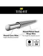 DR TITE-FIT™ 10-46 6Pack Cuerdas Guitarra Eléctrica Medium