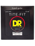 DR TITE-FIT™ 10-46 6Pack Cuerdas Guitarra Eléctrica Medium