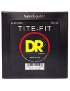 DR TITE-FIT™ 10-46 6Pack Cuerdas Guitarra Eléctrica Medium