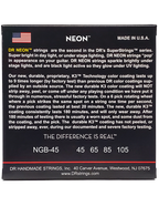 DR HI-DEF NEON Blue 45-105 Cuerdas Bajo Eléctrico Medium | Azul