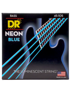 DR HI-DEF NEON Blue 45-105 Cuerdas Bajo Eléctrico Medium | Azul