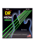Dr Neon™ Ngb5-45 Cuerdas Bajo Eléctrico 5 Cuerdas Neón Green 45-125 Medium Color: Verde