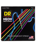 DR NEON™ Multi-Color 9-46 Cuerdas Guitarra Eléctrica Light-Medium