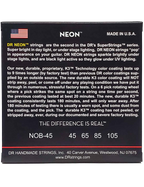 DR HI-DEF NEON™ Orange 45-105 Cuerdas Bajo Eléctrico Medium | Naranjo