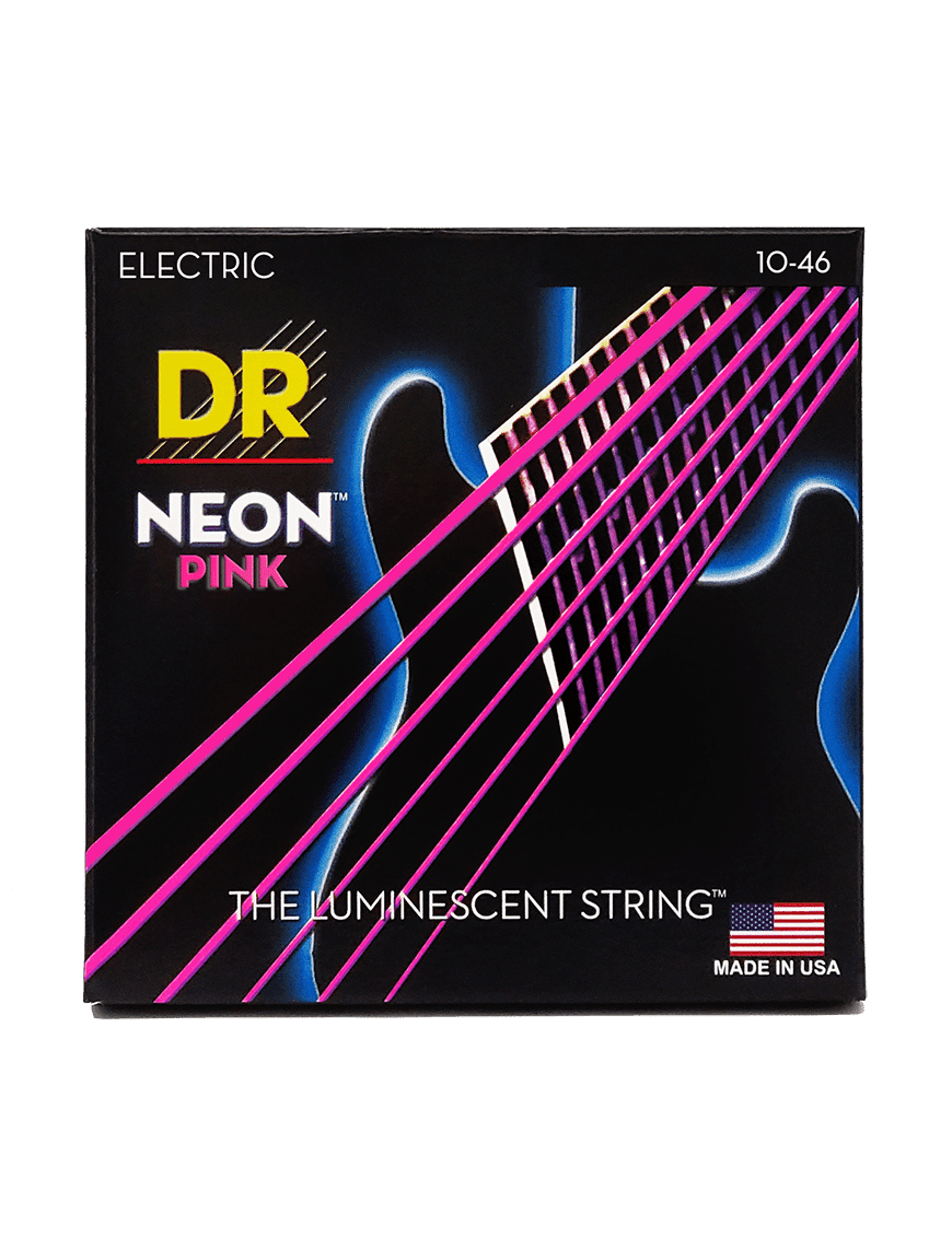 Dr Neon™ Pink 10-46 Cuerdas Guitarra Eléctrica Medium | Rosado