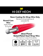 DR HI-DEF NEON™ Red 45-105 Cuerdas Bajo Eléctrico Medium | Rojo