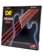 DR HI-DEF NEON™ Red 45-105 Cuerdas Bajo Eléctrico Medium | Rojo