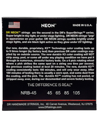 DR HI-DEF NEON™ Red 45-105 Cuerdas Bajo Eléctrico Medium | Rojo