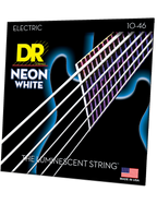 DR HI-DEF NEON™ WHITE 10-46 Cuerdas Guitarra Eléctrica | Blanco