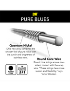 Dr Pure Blues™ Pb-45 Cuerdas Bajo Eléctrico 4 Cuerdas 45-100 Medium Light