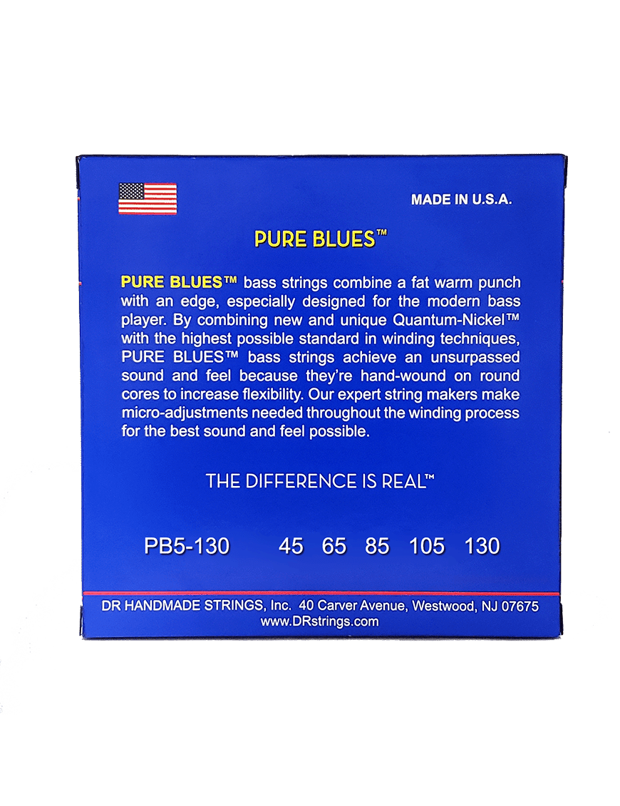 Dr Pure Blues™ Pb5-45-130 Cuerdas Bajo Eléctrico 5 Cuerdas Medium