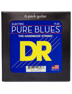 DR PURE BLUES™ 9-42 6Pack Cuerdas Guitarra Eléctrica Light Nickel