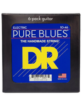 DR PURE BLUES™ 10-46 6Pack Cuerdas Guitarra Eléctrica Medium Nickel
