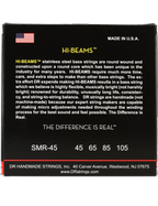 DR HI-BEAMS 45-105 Escala Corta Cuerdas Bajo Eléctrico Medium