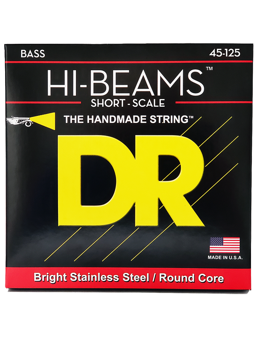DR HI-BEAMS 45-125 Escala Corta Cuerdas Bajo Eléctrico 5 Cuerdas Medium