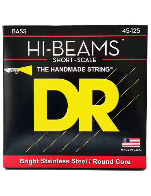 DR HI-BEAMS 45-125 Escala Corta Cuerdas Bajo Eléctrico 5 Cuerdas Medium