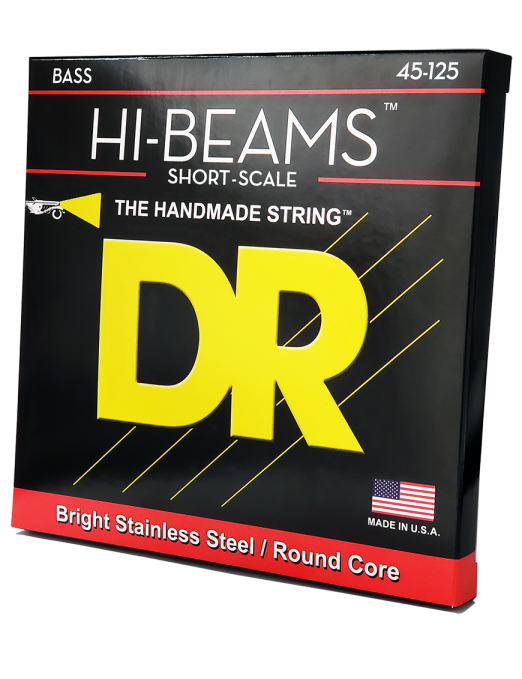 DR HI-BEAMS 45-125 Escala Corta Cuerdas Bajo Eléctrico 5 Cuerdas Medium