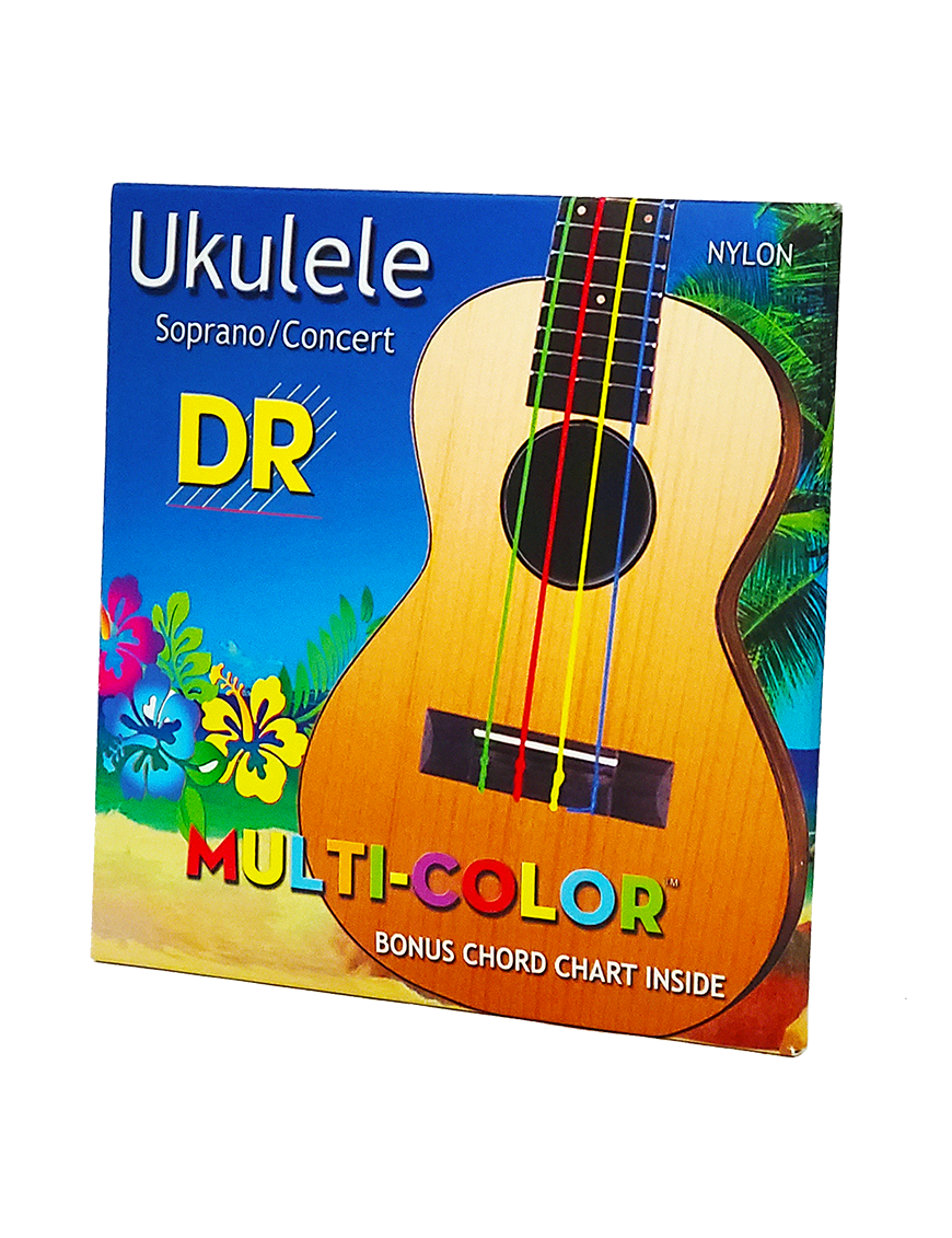 DR MULTI-COLOR™ Cuerdas Ukelele Soprano/Concierto