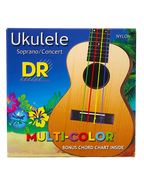 DR MULTI-COLOR™ Cuerdas Ukelele Soprano/Concierto