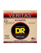 DR VERITAS™ 10-48 Cuerdas Guitarra Acústica Extra Light Phosphor Bronze Extra: 2 Cuerdas
