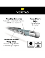 Dr Veritas™ Vte-10 Cuerdas Guitarra Eléctrica 6 Cuerdas 10-46 Medium Extra: 3 Cuerdas