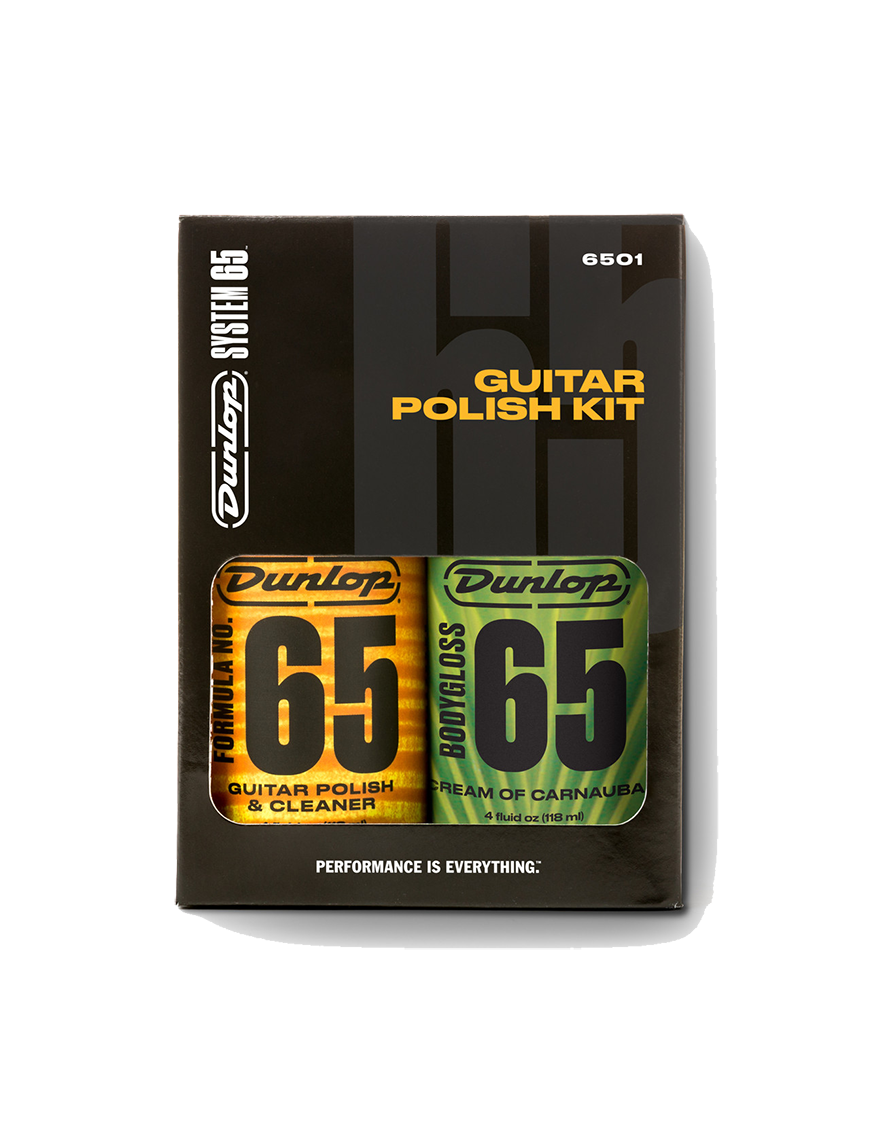 Dunlop® 6501 Limpieza Pulido Guitarra/Bajo Kit Pulidor FORMULA 65™ | Set: 4 Unidades