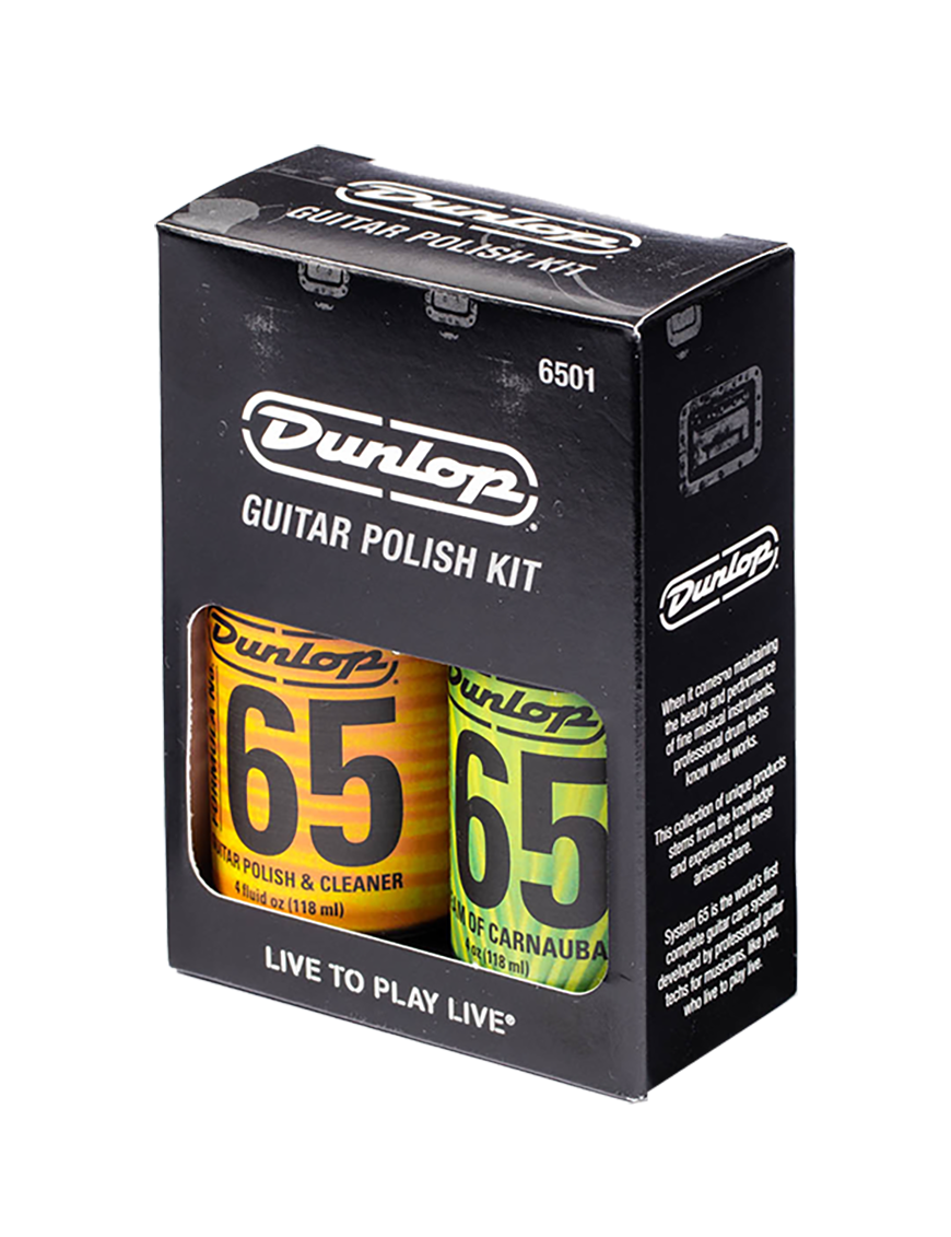 Dunlop® 6501 Limpieza Pulido Guitarra/Bajo Kit Pulidor FORMULA 65™ | Set: 4 Unidades
