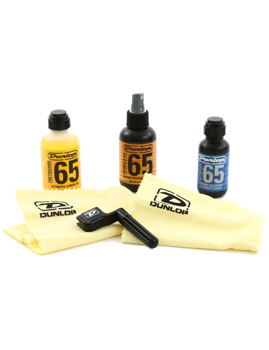 Dunlop® 6504 Limpieza Pulido Guitarra/Bajo FORMULA 65™ Kit Tech Set: 6 Unidades