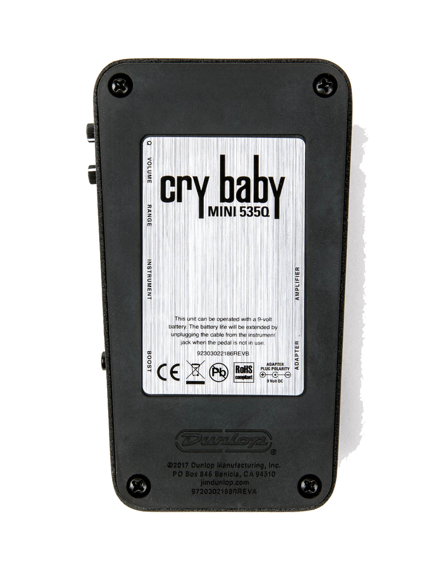 Dunlop® CBM535Q Pedal Guitarra Cry Baby® Mini Multi-Wah