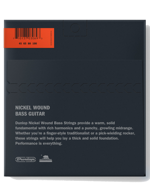Dunlop® DBN 40-120 Cuerdas Bajo Eléctrico 5 Cuerdas Light Níquel Wound