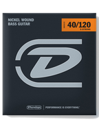 Dunlop® DBN 40-120 Cuerdas Bajo Eléctrico 5 Cuerdas Light Níquel Wound