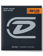 Dunlop® DBN 40-120 Cuerdas Bajo Eléctrico 5 Cuerdas Light Níquel Wound