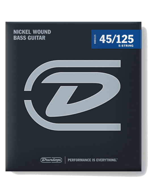 Dunlop® DBN-45-125 Cuerdas Bajo Eléctrico 5 Cuerdas Medium Níquel