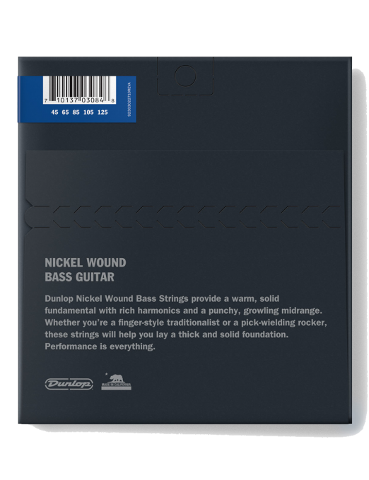 Dunlop® DBN-45-125 Cuerdas Bajo Eléctrico 5 Cuerdas Medium Níquel