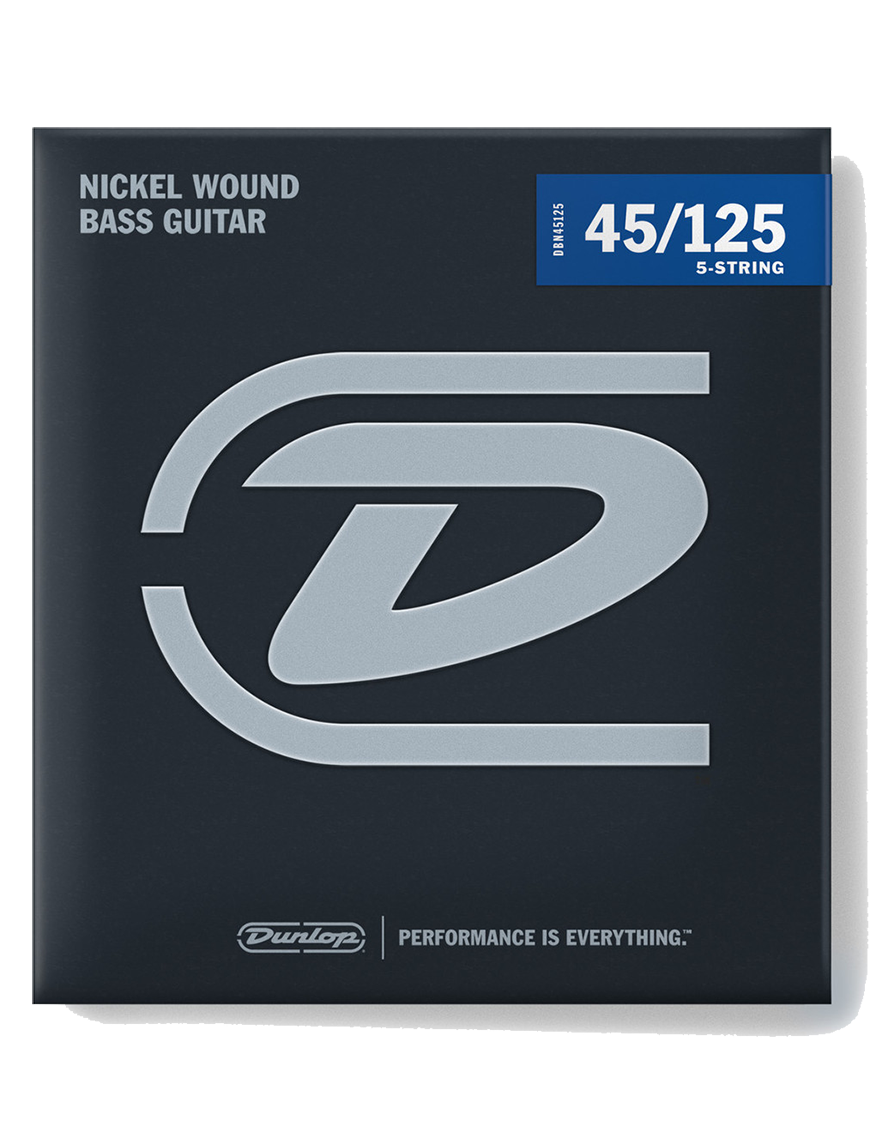 Dunlop® DBN-45-125 Cuerdas Bajo Eléctrico 5 Cuerdas Medium Níquel