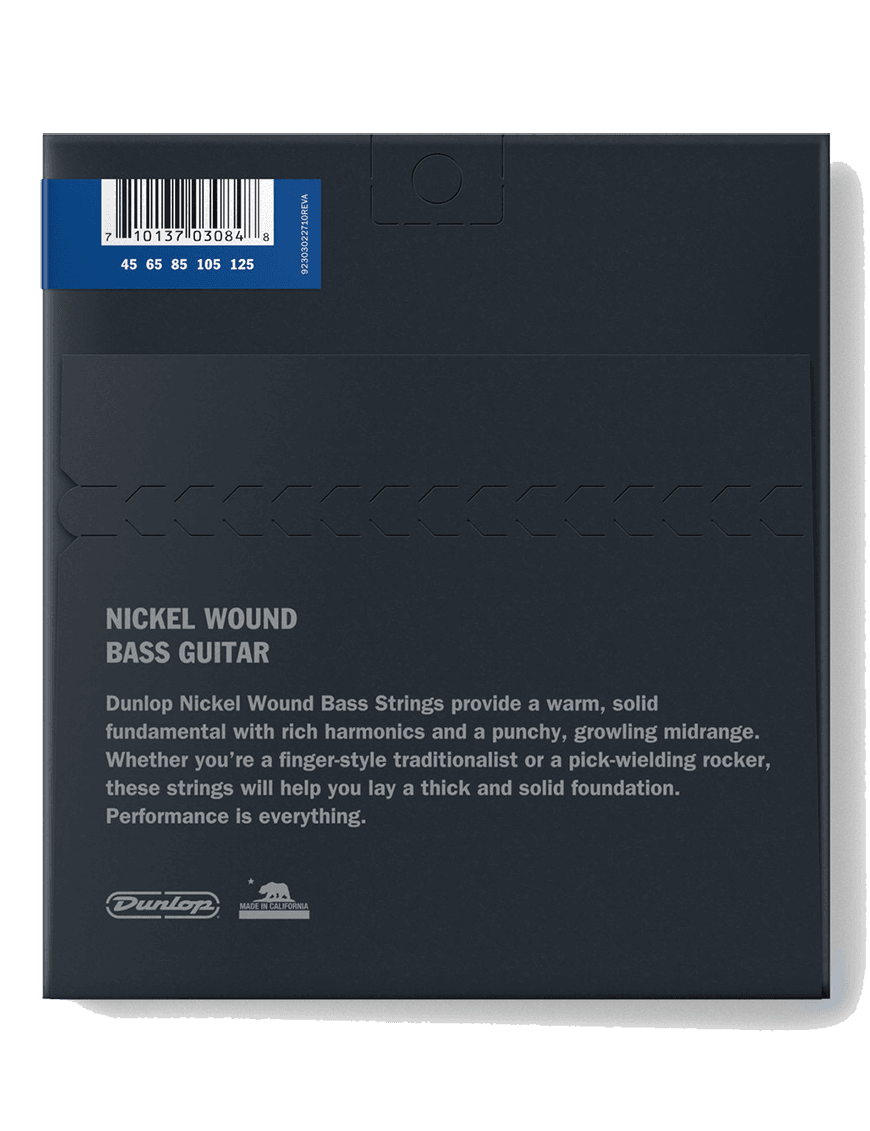 Dunlop® Dbn-45-125 Cuerdas Bajo Eléctrico 5 Cuerdas Medium Níquel