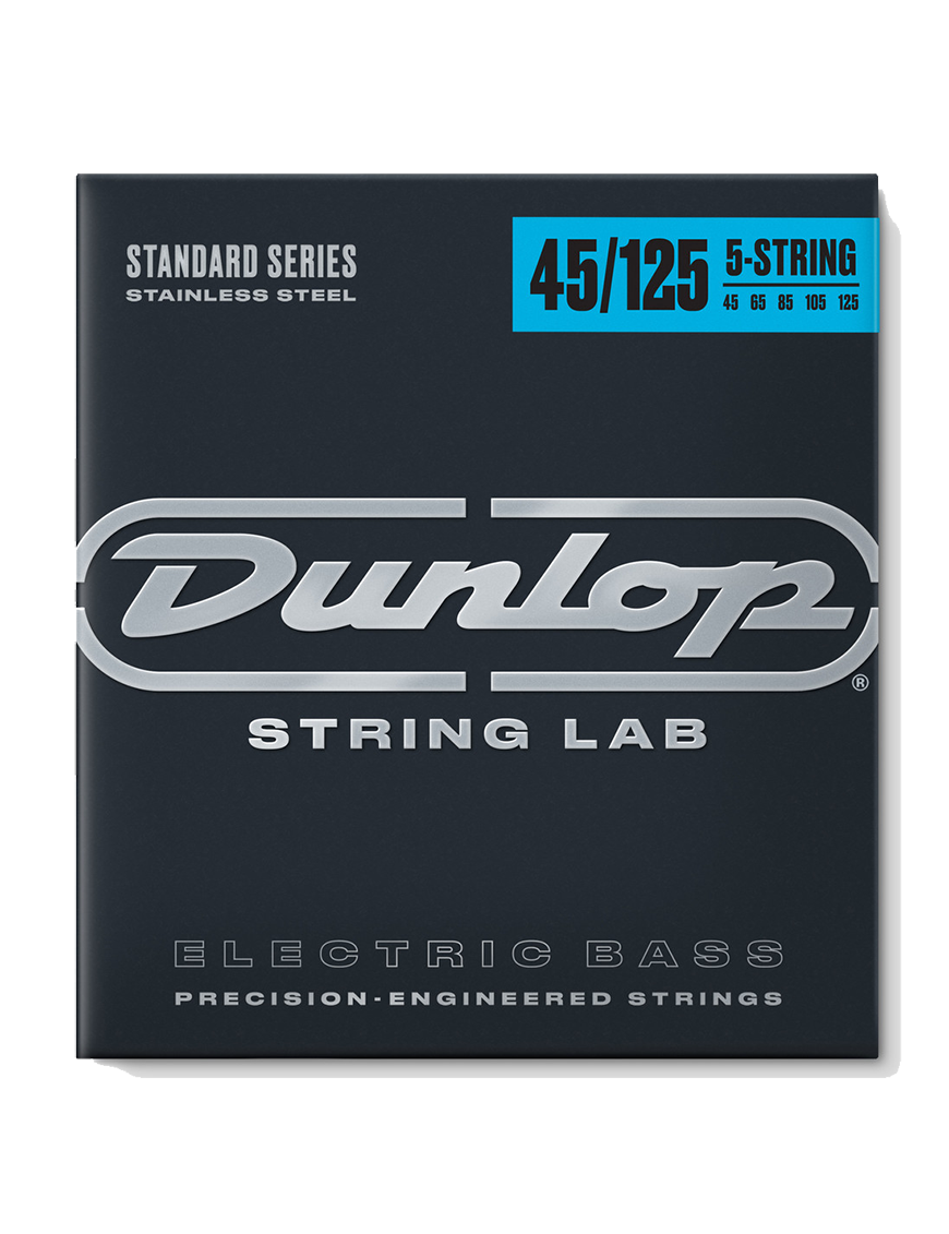 Dunlop® DBS-45-125 Cuerdas Bajo Eléctrico 5 Cuerdas Stainless Steel