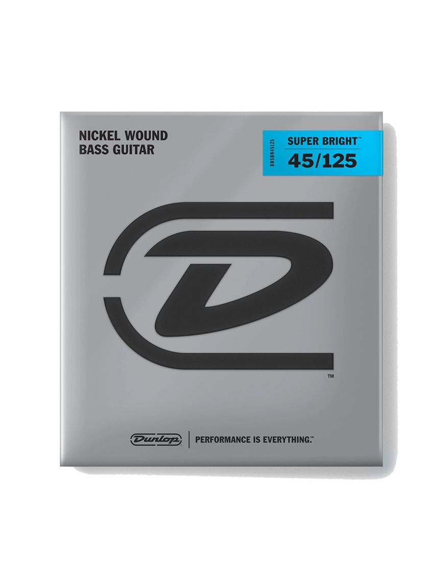 Dunlop® DBSBN-45-125 Cuerdas Bajo Eléctrico 5 Cuerdas SUPER BRIGHT Níquel