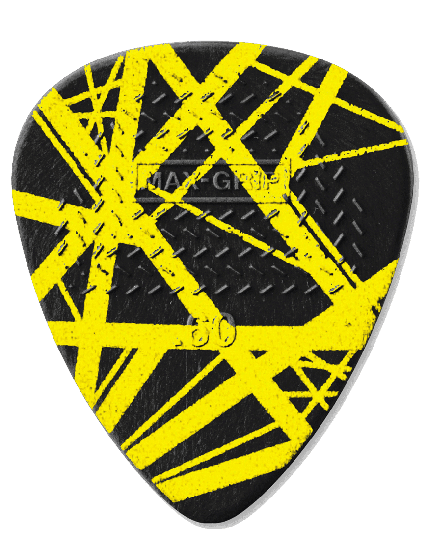 Dunlop Evh Vh Ii Uñetas Max-Grip Calibre: .60 Mm | Color: Amarillo Bolsa: 6 Unidades