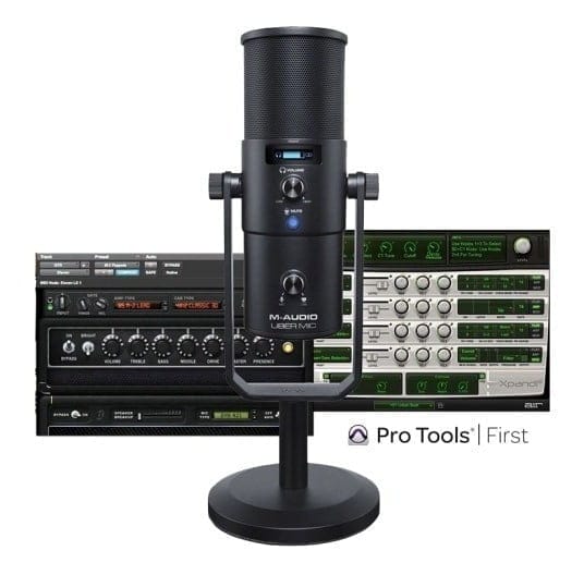 M-Audio Uber Mic Micrófono De Estudio Usb 4 Patrones Polares