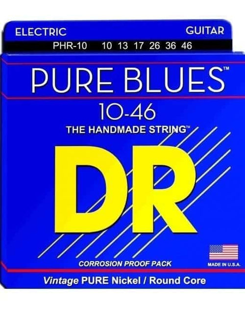 Cuerdas Guitarra Eléctrica Dr Phr-10-46 Pure Blues