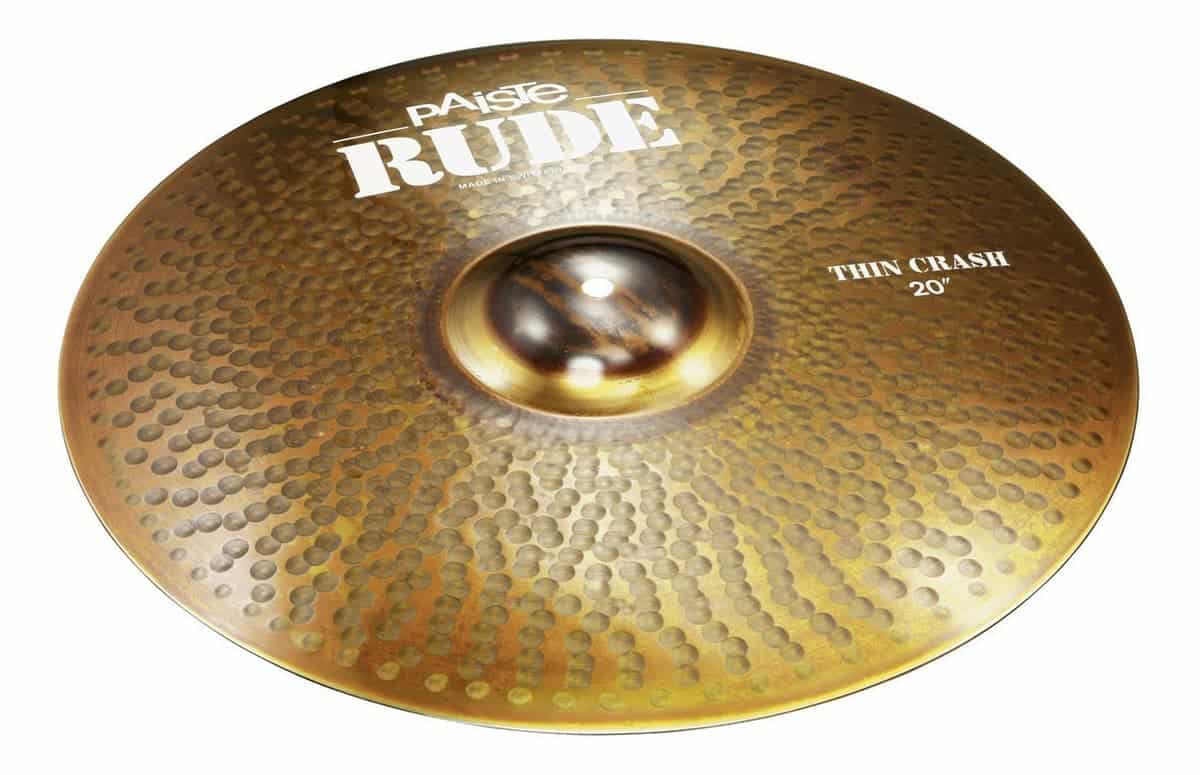 Paiste Platillo Thin Crash 20" Serie Rude