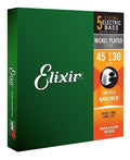 Cuerdas Bajo Eléctrico Elixir 5 Cuerdas 14202 Nanoweb 45-130