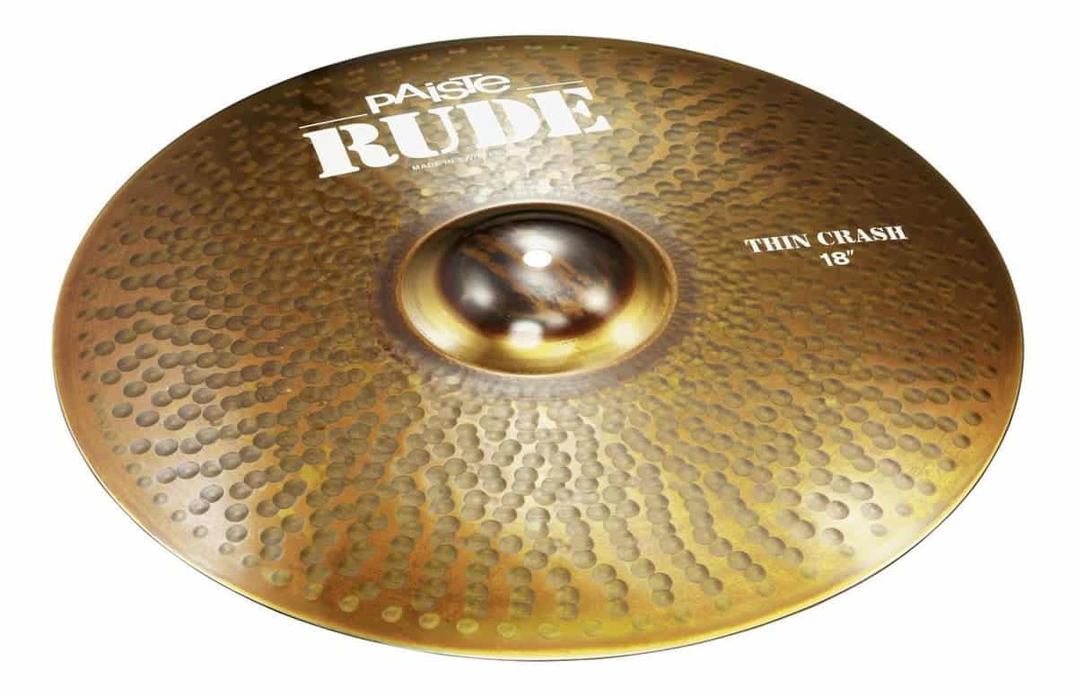 Paiste Platillo Thin Crash 18 Serie Rude