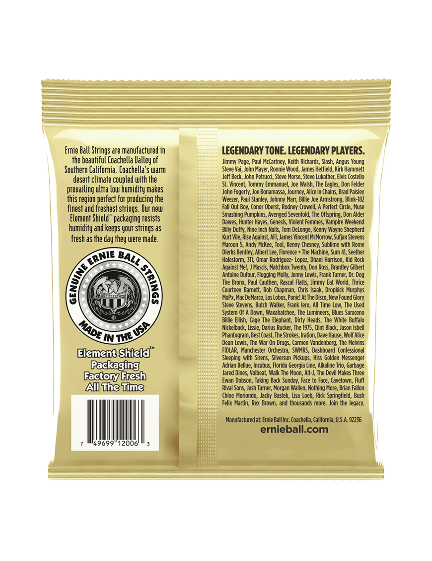 Ernie Ball® 2006 10-50 Cuerdas Guitarra Acústica Extra Light Earthwood Bronze 80/20